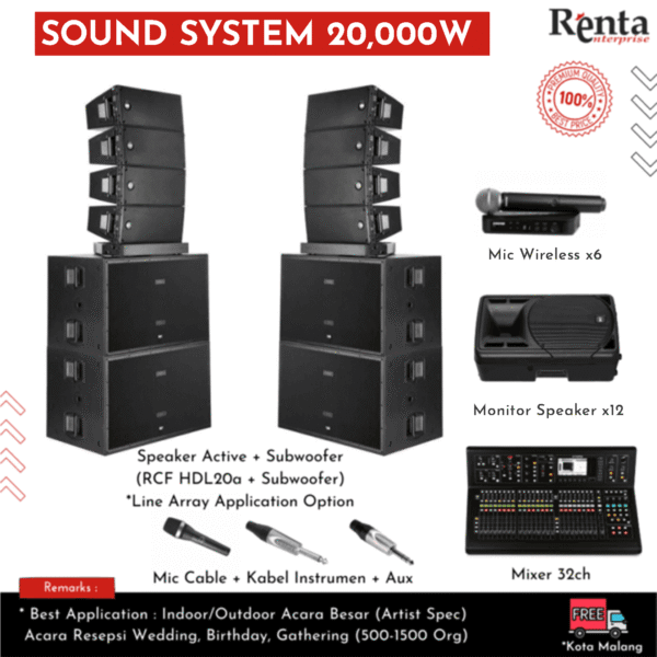 Sound System 20.000 W